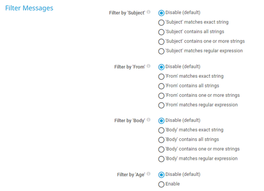 Filter Messages
